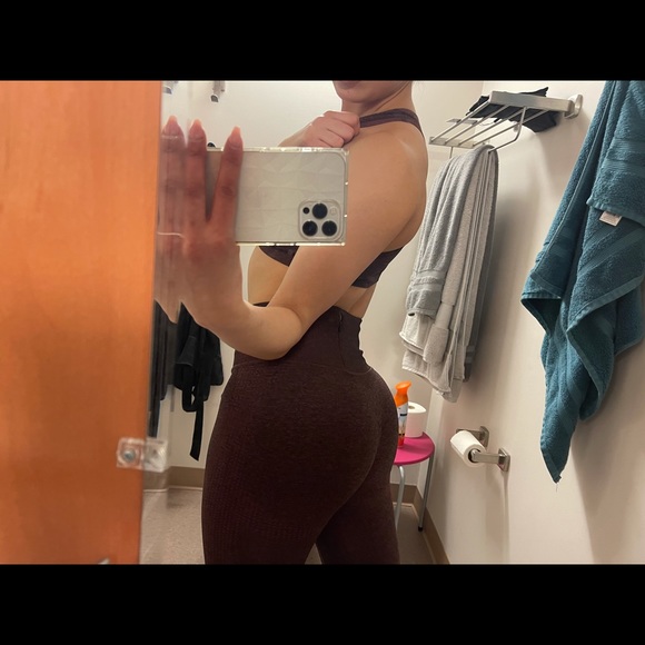 Gymshark vital rise set Brown Marl - Picture 3 of 6